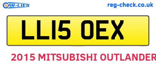 LL15OEX are the vehicle registration plates.