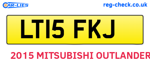 LT15FKJ are the vehicle registration plates.