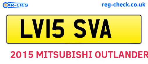LV15SVA are the vehicle registration plates.
