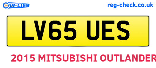 LV65UES are the vehicle registration plates.