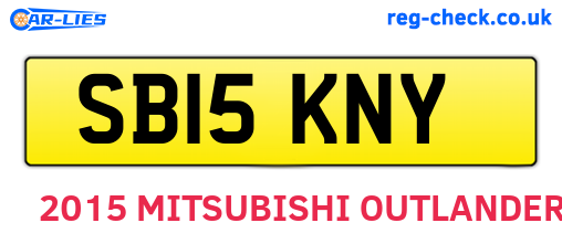 SB15KNY are the vehicle registration plates.