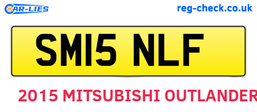SM15NLF are the vehicle registration plates.
