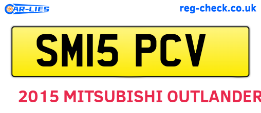 SM15PCV are the vehicle registration plates.