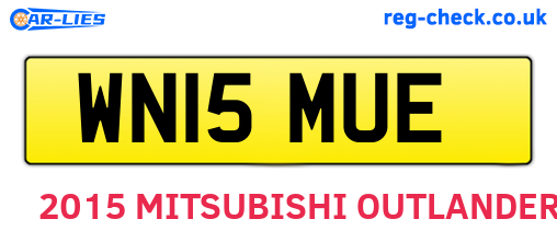WN15MUE are the vehicle registration plates.