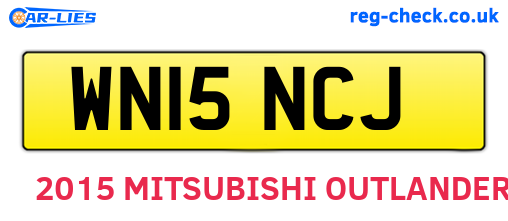 WN15NCJ are the vehicle registration plates.