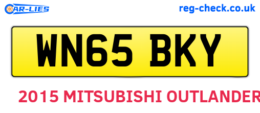 WN65BKY are the vehicle registration plates.