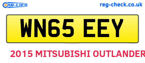 WN65EEY are the vehicle registration plates.