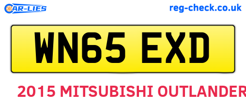 WN65EXD are the vehicle registration plates.