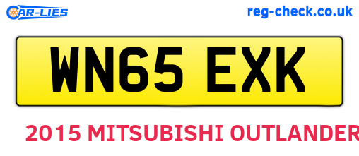 WN65EXK are the vehicle registration plates.
