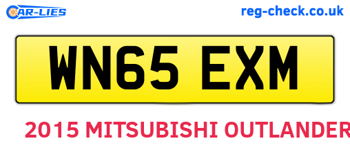 WN65EXM are the vehicle registration plates.