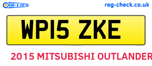 WP15ZKE are the vehicle registration plates.