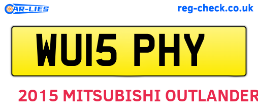 WU15PHY are the vehicle registration plates.