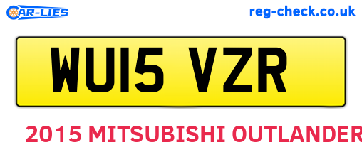 WU15VZR are the vehicle registration plates.