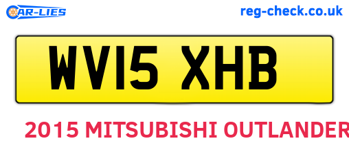WV15XHB are the vehicle registration plates.