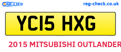 YC15HXG are the vehicle registration plates.