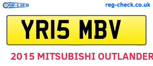 YR15MBV are the vehicle registration plates.