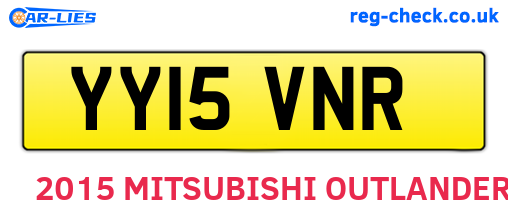 YY15VNR are the vehicle registration plates.