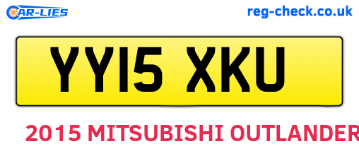 YY15XKU are the vehicle registration plates.