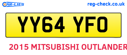 YY64YFO are the vehicle registration plates.