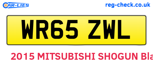 WR65ZWL are the vehicle registration plates.