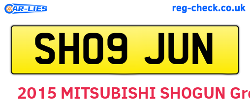 SH09JUN are the vehicle registration plates.