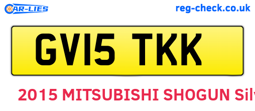 GV15TKK are the vehicle registration plates.