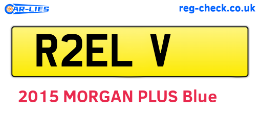 R2ELV are the vehicle registration plates.