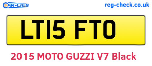 LT15FTO are the vehicle registration plates.