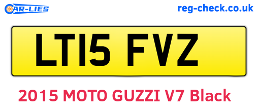 LT15FVZ are the vehicle registration plates.