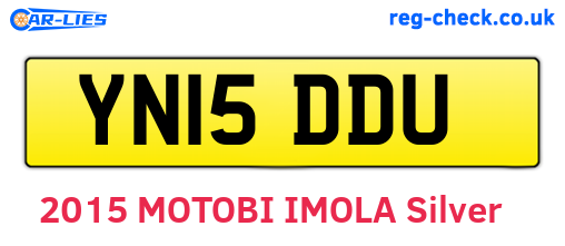 YN15DDU are the vehicle registration plates.