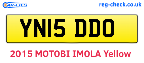 YN15DDO are the vehicle registration plates.