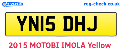 YN15DHJ are the vehicle registration plates.