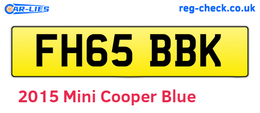 Blue 2015 Mini Cooper (FH65BBK)