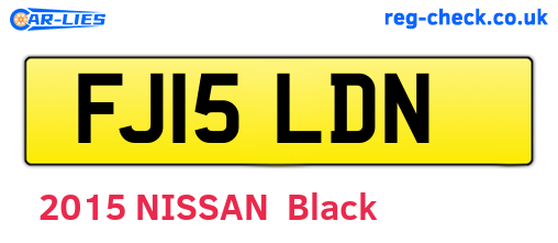 FJ15LDN are the vehicle registration plates.