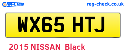 WX65HTJ are the vehicle registration plates.