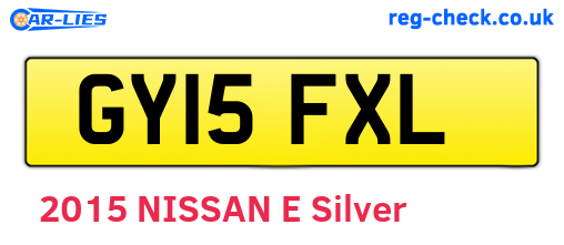 GY15FXL are the vehicle registration plates.