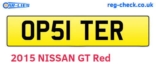 OP51TER are the vehicle registration plates.