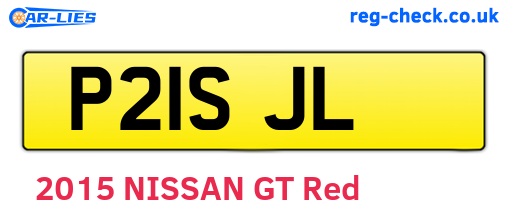 P21SJL are the vehicle registration plates.