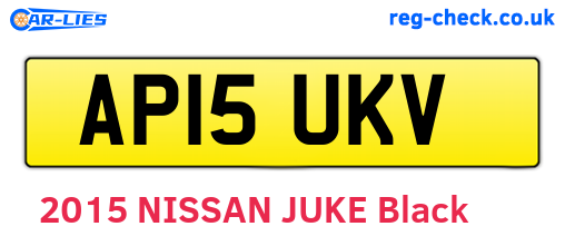 AP15UKV are the vehicle registration plates.