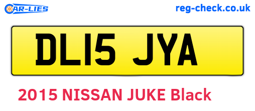 DL15JYA are the vehicle registration plates.