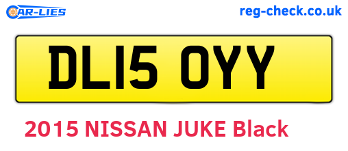 DL15OYY are the vehicle registration plates.