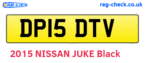 DP15DTV are the vehicle registration plates.