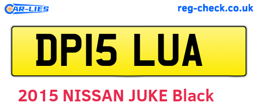 DP15LUA are the vehicle registration plates.