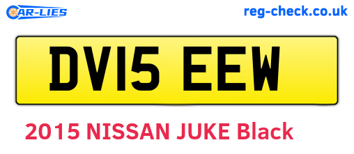 DV15EEW are the vehicle registration plates.