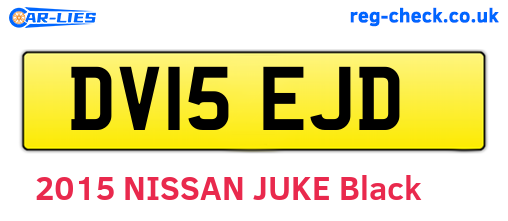 DV15EJD are the vehicle registration plates.