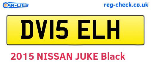 DV15ELH are the vehicle registration plates.