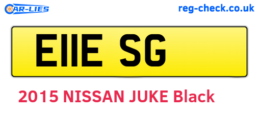 E11ESG are the vehicle registration plates.