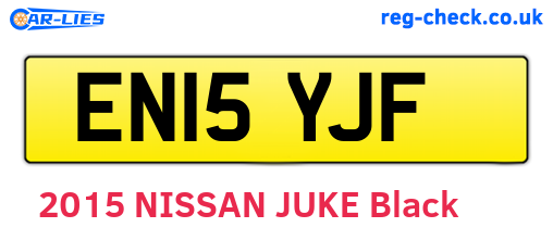 EN15YJF are the vehicle registration plates.