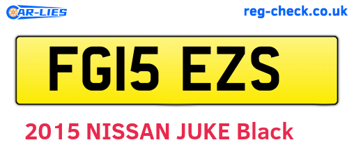 FG15EZS are the vehicle registration plates.