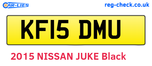 KF15DMU are the vehicle registration plates.